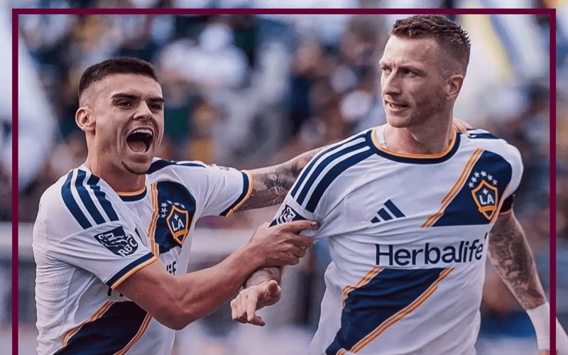 美职联战报：罗伊斯双响炮梦回巅峰，洛杉矶银河2-1险胜皇家盐湖城